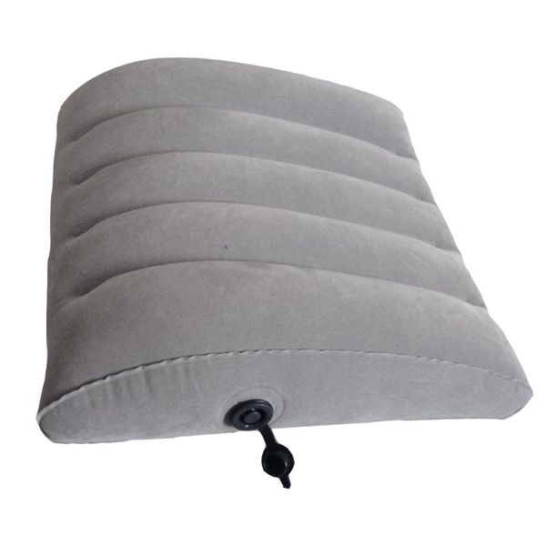 

pillow 1pc inflatable waist cushion office support for home (light grey)
