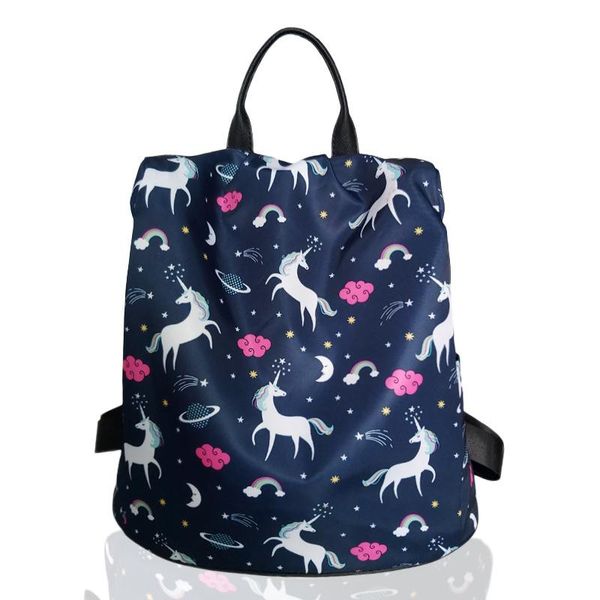 

backpack the japan and south korea trendy wild anti-theft nylon waterproof female bag student