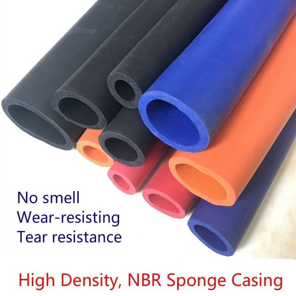 

1m smooth surface nbr high density sponge tube casing fitness machine gym equipments support accessories machines wear resistance tearing in