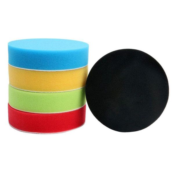 

car sponge 5pcs 4" flat buff buffing pad polishing kit polisher