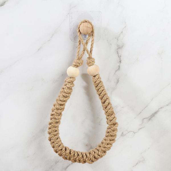 

toilet paper holders home decoration retro rustic bathroom wall-mounted towel rack nautical rope holder roll