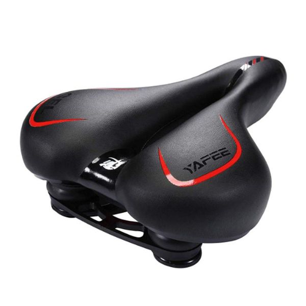 

bike saddles seat pu leather cover hollow soft wide saddle mountain bicycle