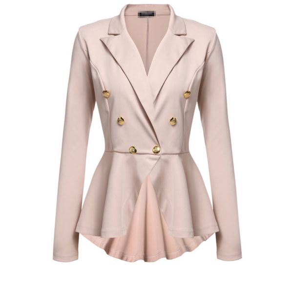 

exquisite high-end suit 2021 women's spring slim irregular coat, White;black
