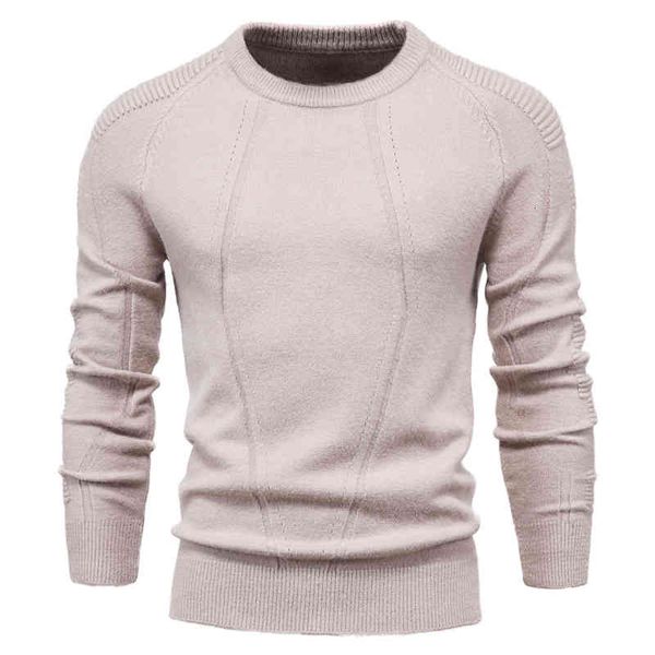 

pant nuevo otoo e invierno color liso para hombre, jersey con cuello redondo de geometra, informal a pa, Black;brown