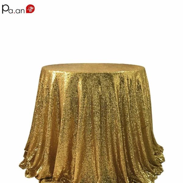 

table cloth pa.an sequin round tablecloth gold cloths wedding embroidered party celebrate decoration