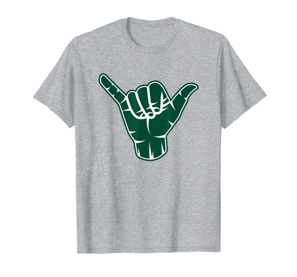 

hang loose shirt fun hawaii apparel hand sign beach, White;black