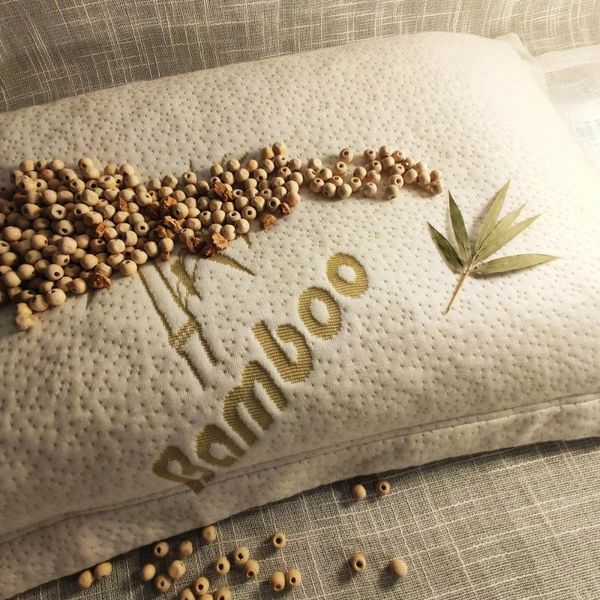 

pillow zhushuo wood bead hard to protect health and care cervical vertebra log