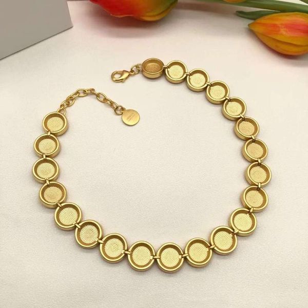 

chokers brass vintage woman's minimalist necklace golden jewelry, Golden;silver