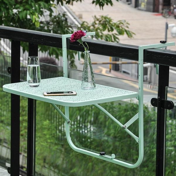 

balcony hanging table railings metal wrought iron garden folding european simple mini wall camp furniture