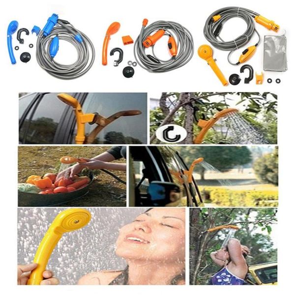 

universal car washer shower set portable electric pump outdoor camping travel hiking pet 2021 water gun & snow foam lance
