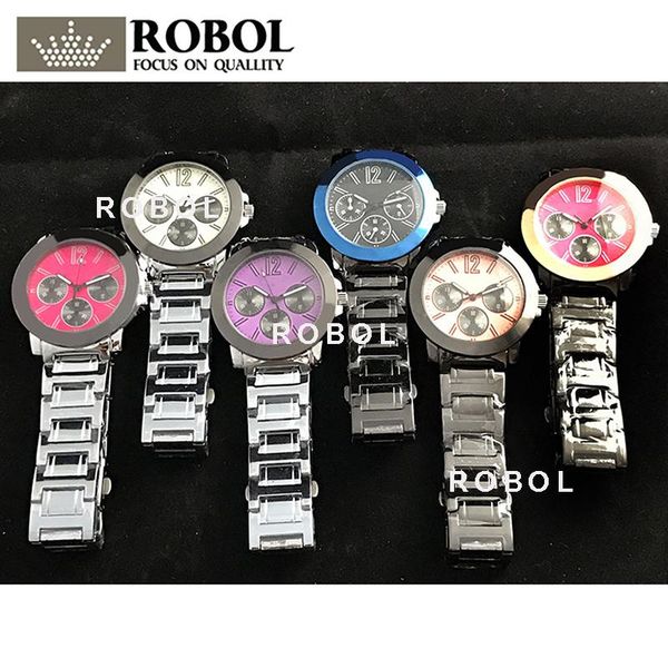 

wristwatches rllen stainless steel men women couples quartz watches fashion luxury jewelry gift retro precision elegant noble, Slivery;brown