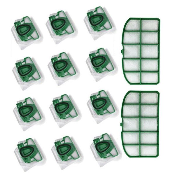 

vacuum cleaner bags + 2 motor protection filters for vorwerk kobold vk200 vk dust replacement sweeper cleaners