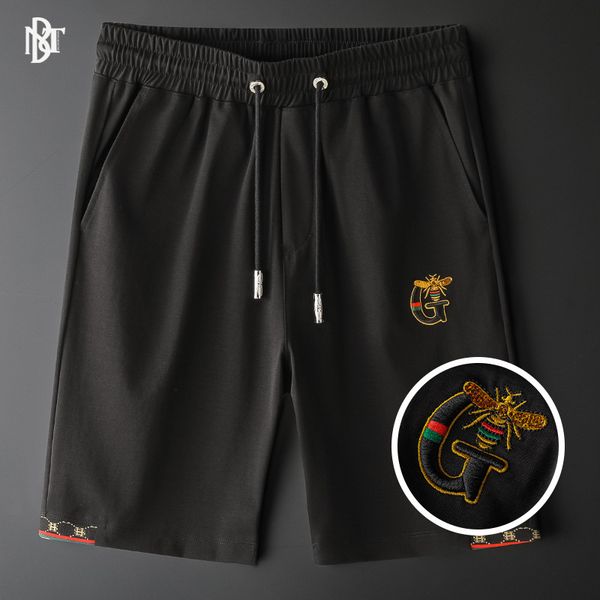 

tuishang men's wear new fashion brand light luxury embroidered bee casual versatile shorts for men in 2021 summer, White;black