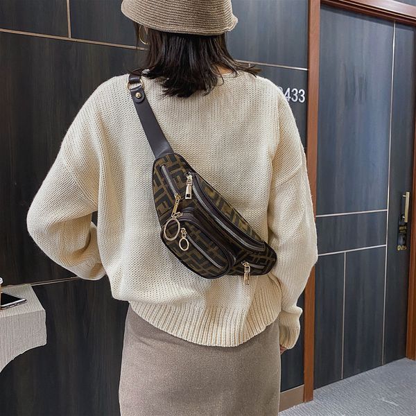 

women's small bag popular chest canvas messenger bag chain shoulder