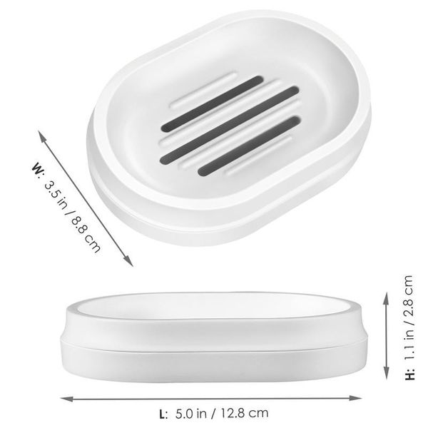 

3pcs soap holder 2 levels storage rack for home dishes