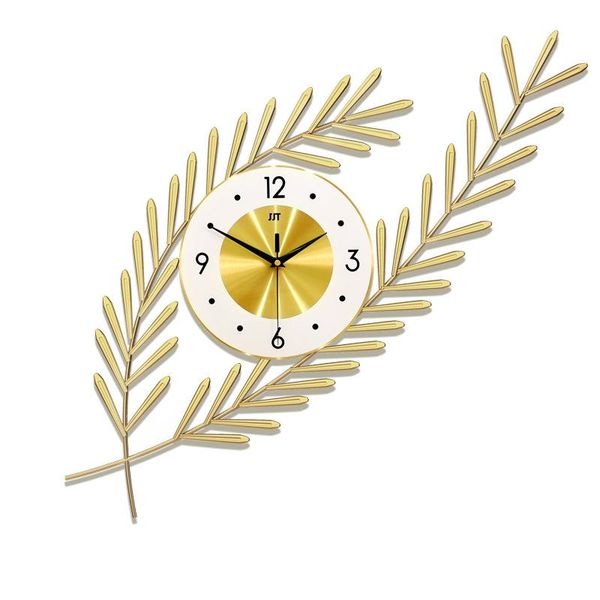 

wall clocks luxury clock modern design gold watches home decor metal silnet creative nordic living room decoration gift