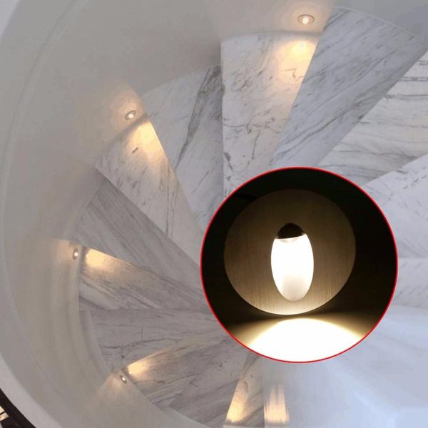 

wall lamp 3w stairs led aluminum recessed basement bulb porch pathway step stair lighting aisle lamps 110v 220v indoor use jq