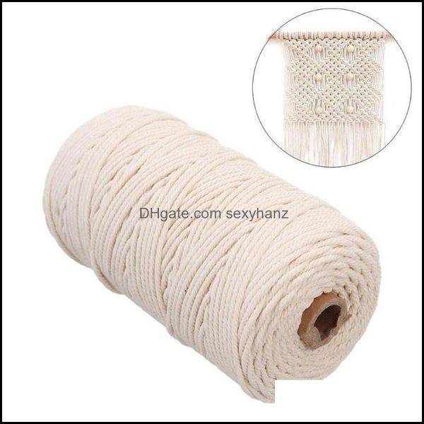 Filato Abbigliamento Tessuto Abbigliamento 2Mm X 200M Rame Cotone Corda Filo Corda Mestiere Per Fatto A Mano Decorativo Appeso A Parete Acchiappasogni Fai Da Te Casa Testo