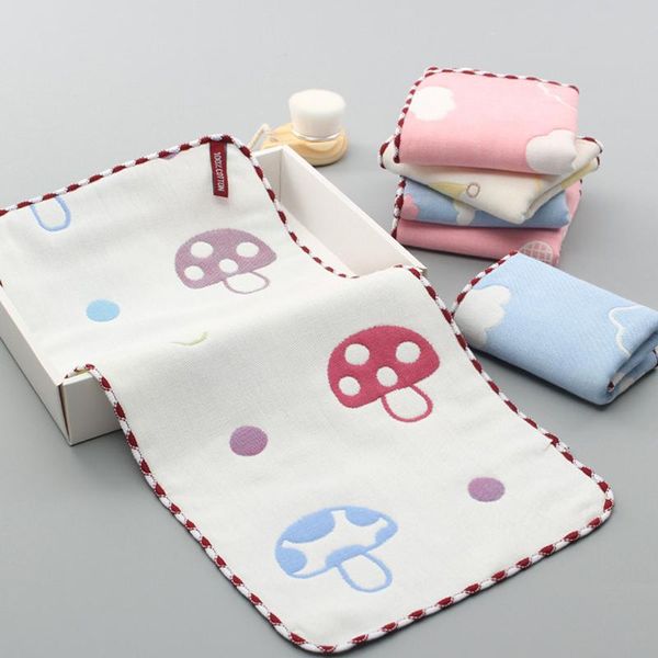 

towels & robes square baby towel pure cotton children face soft handkerchief bath for borns infants 25*50cm born