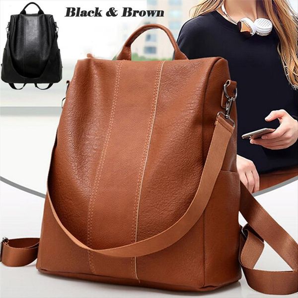 

anti theft fashion lady bag women backpack hight quality leather backpacks female large capacity womens shoulder bags
