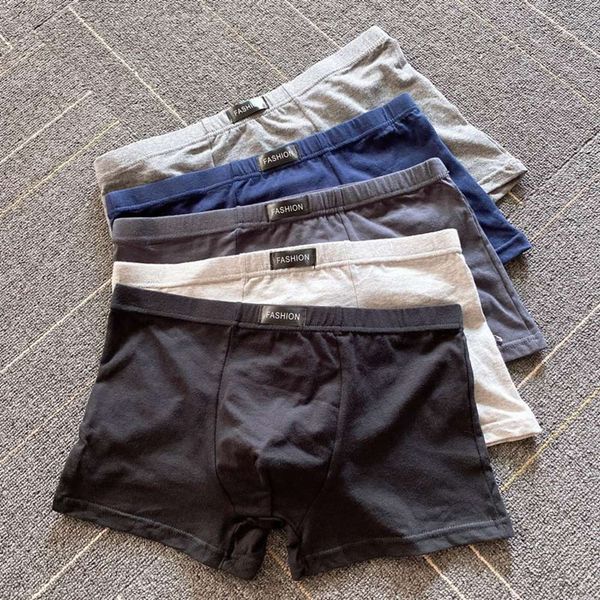 

pure cotton solid color men's underwear, boxer shorts, comfortable and breathable, middle-aged underpants, Black;white