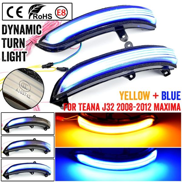 

emergency lights 2x for teana j32 2008-2012 maxima led dynamic turn signal light side mirror sequential indicator