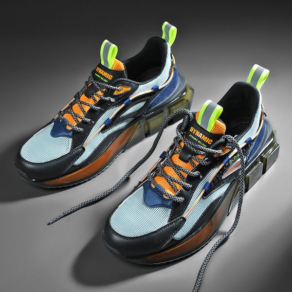 

men's breathable in summer 2021 national sports jelly bottom running men's fashion youth dad sho, Black