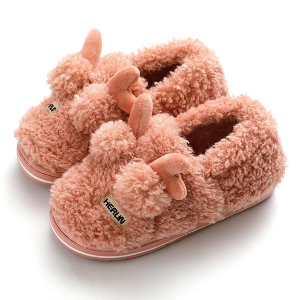 

slippers winter women men bottom soft insole home shoes autumn thick indoor non-slip slides comfortable footwear, Black