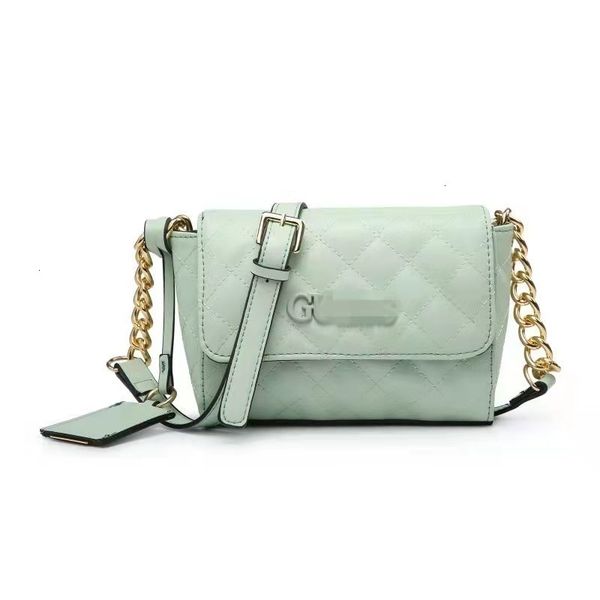 

2021 new guss bag embroidered lattice pendant chain small square women's single shoulder oblique span