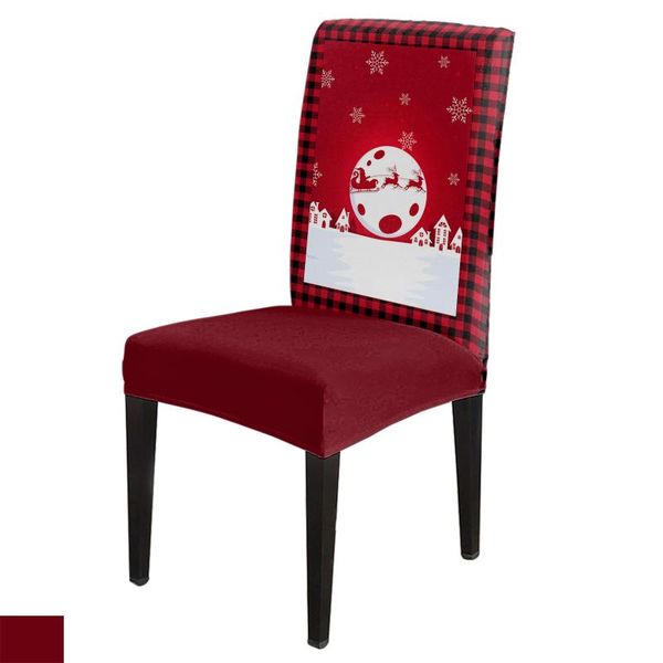 

chair covers christmas santa snowflake cover stretch living room for dining home decor