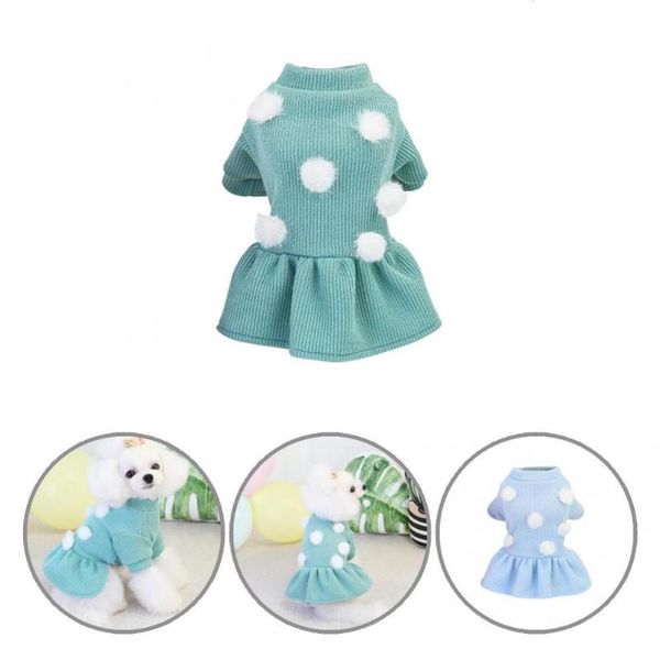 

dog apparel stylish warm material pet winter clothing dogs skirts thickening casual