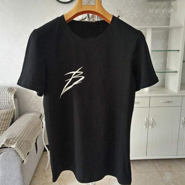

summer mens t shirt letter print short sleeve high qality fashion couples cotton tee polo 4 colors size s-2xl, White;black