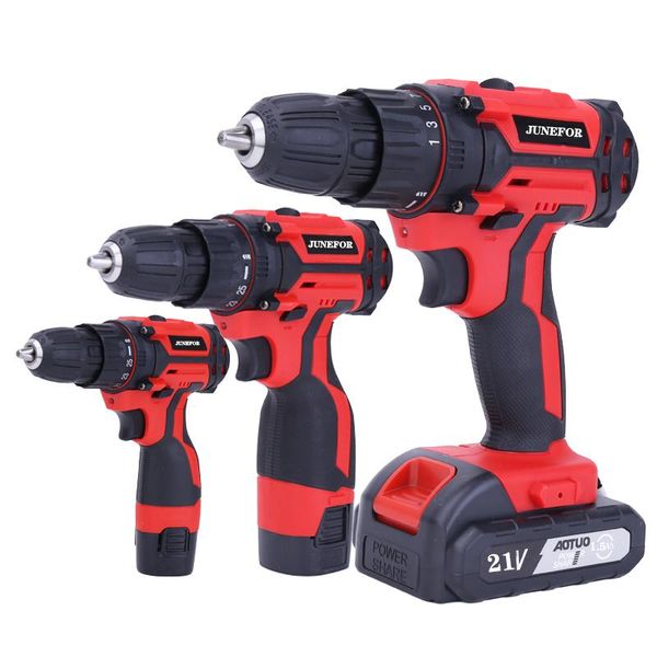 

professiona electric drills 12v 18v 21v cordless drill screwdriver battery wireless power driver lithium-ion 3/8-inch tools