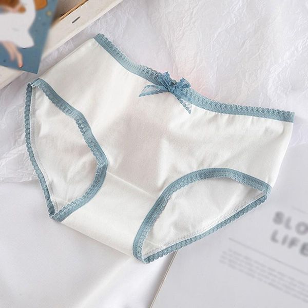 

women's intimates cute fog blue mesh love girl briefs mid waist bag hip breathable cotton panties underpants, Black;pink