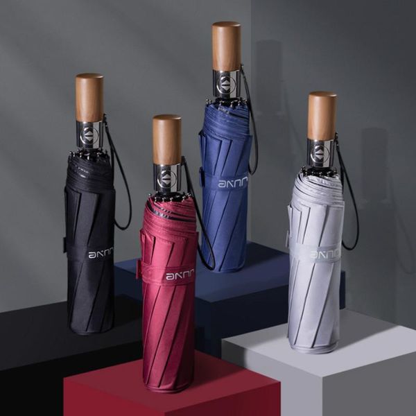 

umbrellas business umbrella automatic folding white ultraviolet protection parasol windproof outdoor travel mm60ys