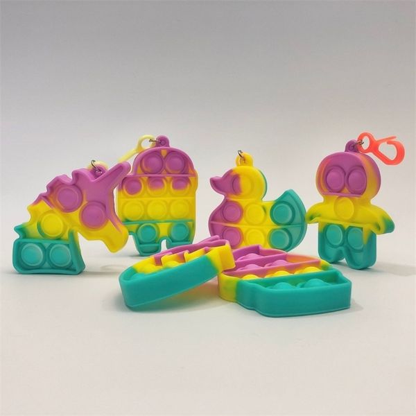 

new silicone rat killing pioneer key chain deskchildren's puzzle decompression press bubble toy