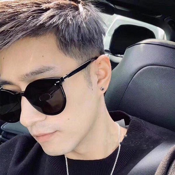 

fashion sunglasses frames 2021 brand women sun glasses mens vintage designer korea cat eye womens man, Black