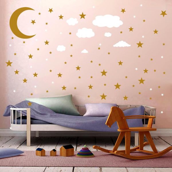 

wall stickers pvc removable self-adhesive wallpaper night starry sky pattern living room bedroom decorative sticker home decor