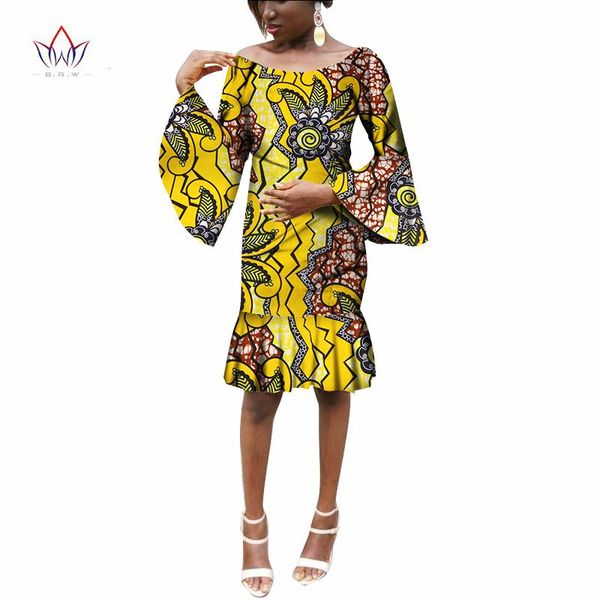 

casual dresses african women clothing mini mermaid party bazin riche plus size fashions brw wy2092, Black;gray