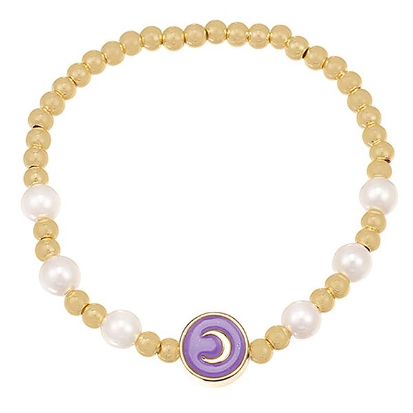 

charm bracelets personality moon circle pendant for women exaggerated punk adjustable chain bangle bracelet statement jewelry gift, Golden;silver