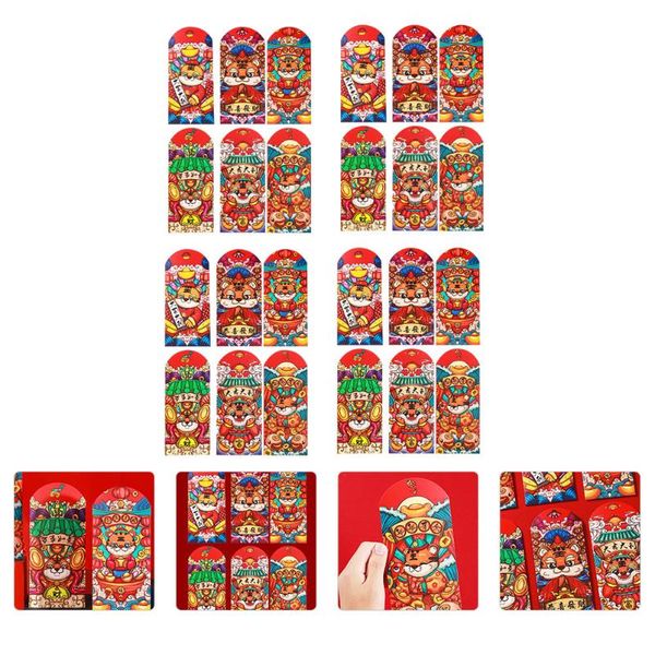 

gift wrap 24pcs tiger pattern red envelopes year traditional packets for 2022