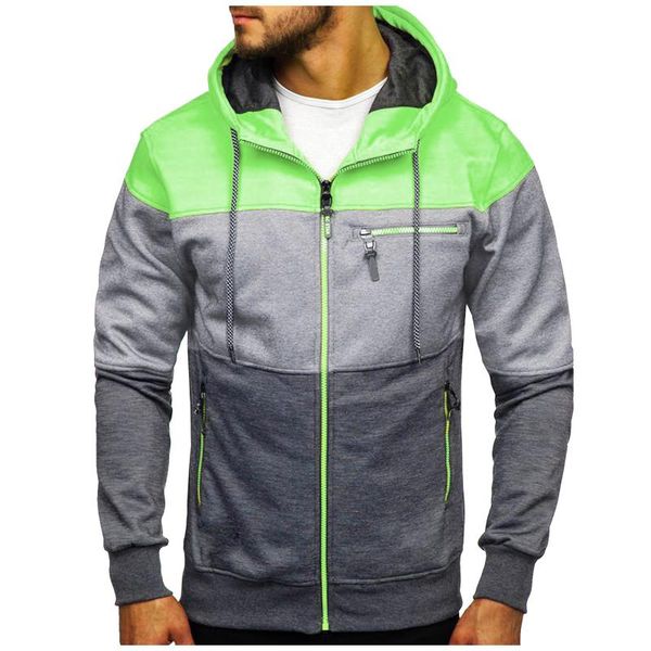 

men's hoodies & sweatshirts 2021 brand splice hoodie men hooded sweatshirt pullover for male man #t3g, Black