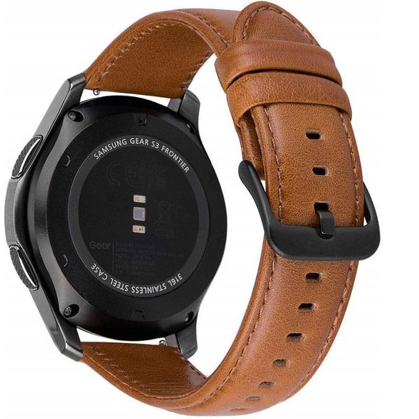 

watch bands active2 replacement watchband for samsung galaxy active 2 40mm 44mm 42mm strap gear s3 frontier 46mm leather band, Black;brown