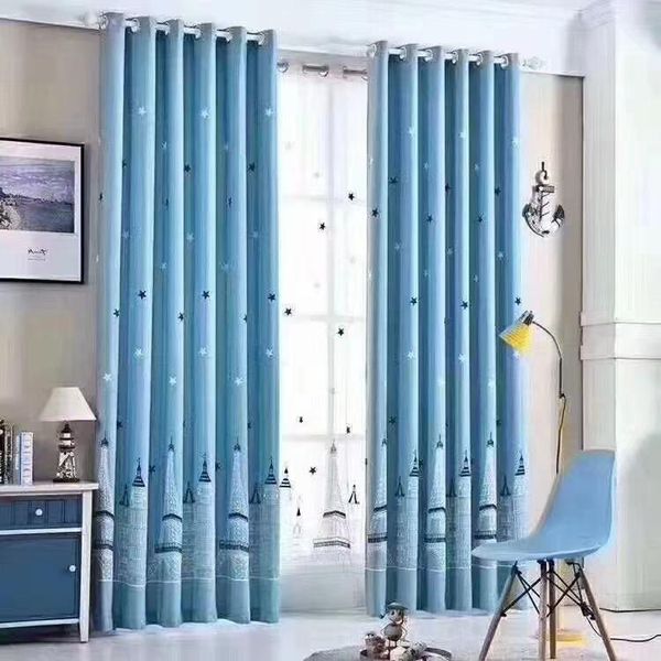 

blackout curtains for living room children kids baby bedroom cartoon castle lovely drapes gift curtain