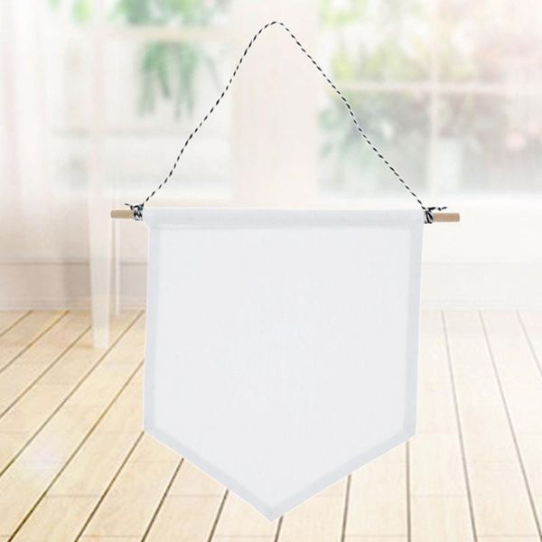 

decorative objects & figurines pin display pennant banner enamel lapel badge flag plain blank canvas wall banner(white/m)