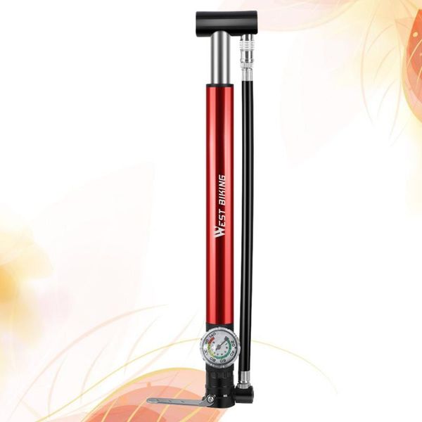 

bike pumps high pressure inflator portable pump air tire (red)