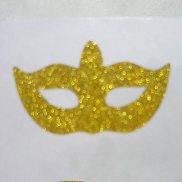 

masquerade mask gold glitter sparkle sticker label envelope seals gift wrap