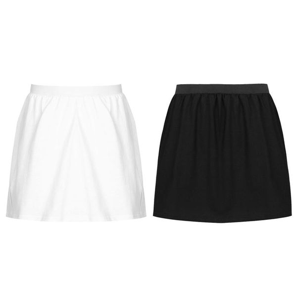 

skirts autumn winter a shirt false mini skirt show thin short fake hem buttons half-body bewomen decoration, Black
