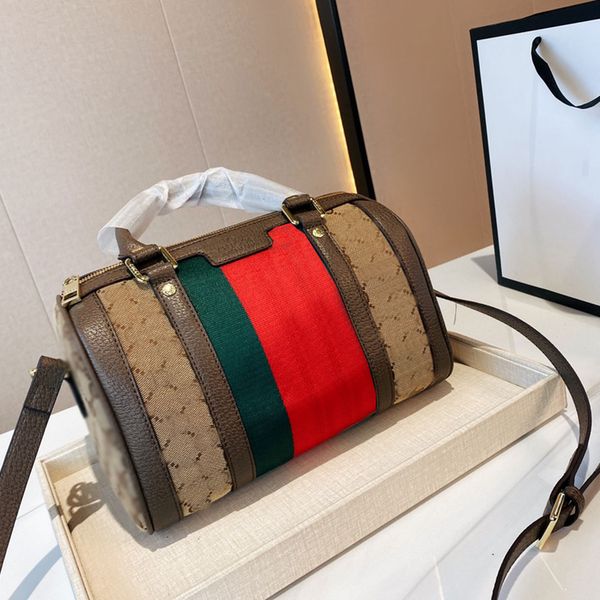 

canvas red green stripes totes bags luxury designers italy brand classic letters cowhide handbags fashion women large capacity handbag desig