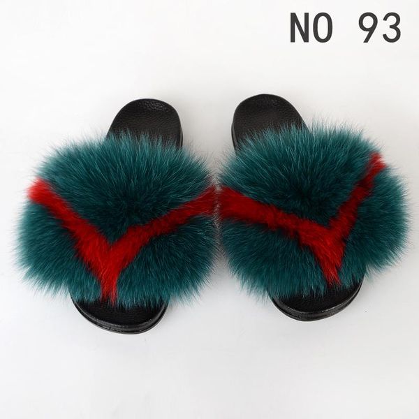 

perfect fur furry slippers sandals slides with custom for women, Black